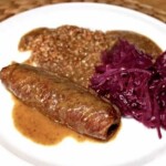 zrazy wołowe w sosie grzybowym