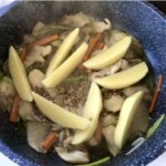 Boczniaki duszone z soczewicą