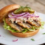 burger ze śledziem bałtyckim