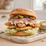 burger ze śledziem bałtyckim