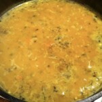 chowder zupa rybna w trakcie przygotowania