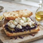 ciabatta z dorszem pieczonym