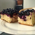 Ciasto drożdżowe z jagodami leśnymi