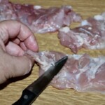 wytrybowane mięso z nóg kurczaka