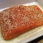 Łosoś pieczony w miodzie