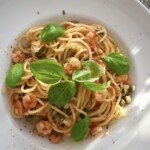 Makaron z krewetkami