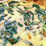 Naleśniki z łososiem wędzonym i szpinakiem