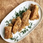 Paluszki rybne w cieście z mąki żytniej razowej