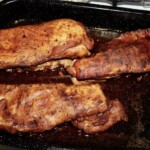 Pieczone żeberka wieprzowe w glazurze BBQ