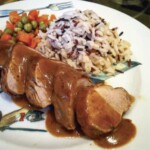 Polędwiczki w miodzie pitnym z musztardą