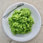 maślane puree z groszku i świeżej mięty