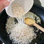 Risotto z brokułem i wędzonką smażoną