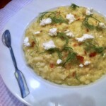 Risotto z fenkułem ricottą i chilli
