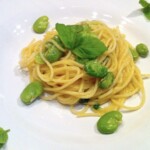 Spaghetti z bobem i świeżą miętą