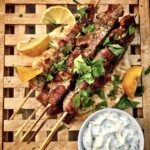 Szaszłyki wieprzowe z grilla souvlakia