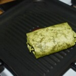 Wrapy z łososiem wędzonym awokado i kolendrą