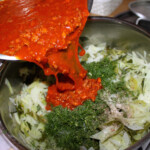 Bigos z białej kapusty i mięsa mielonego