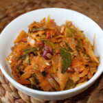 Bigos z białej kapusty i mięsa mielonego