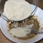 Ciasto migdałowe z gruszkami miodem i cynamonem