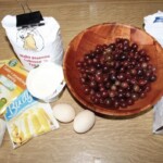 Ciasto z agrestem i budyniem pod kruszonką składniki