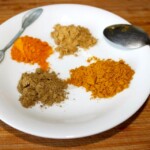 suche przyprawy orientalne na talerzu