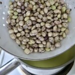 biała fasolą świeża w misce