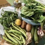 Horta zioła i warzywa gotowane w garnku