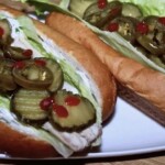 Hot dog z makrelą wędzoną po holendersku