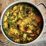 Jesienna zupa z grzybami i dynią pieczoną