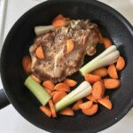 Karczek wieprzowy duszony z warzywami