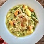 Karczek wieprzowy duszony z warzywami