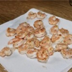 usmażone obrane krewetki