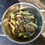 Kurczak duszony w sosie cytrynowym z bobem