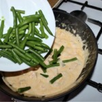 Łosoś w mleku kokosowym z fasolką po tajsku