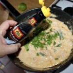 Łosoś w mleku kokosowym z fasolką po tajsku