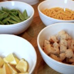 Makaron z groszkiem cukrowym i kozim serem składniki