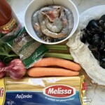 Makaron z owocami morza