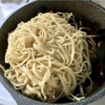 Makaron z owocami morza