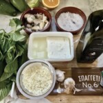 Makaron z pesto szpinakowym z awokado