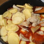 Paprykarz z ziemniaków i boczniaków