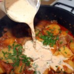 Paprykarz z ziemniaków i boczniaków