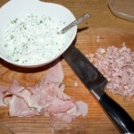 Pasta serowa z szynką gotowaną