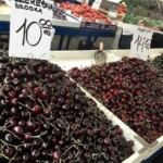 czereśnie na straganie