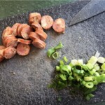 Ryż z groszkiem i kiełbasą