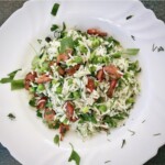 Ryż z groszkiem i kiełbasą