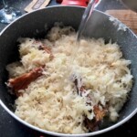 Schab wędzony duszony na kapuście kiszonej