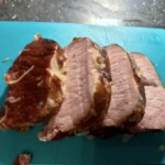 Schab wędzony duszony seler rippchen