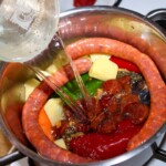 Soczewica po kastylijsku z warzywami i kiełbasą