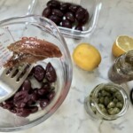 Tapenada pasta z oliwek anchois i kaparów