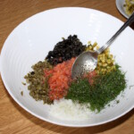 Tatar z łososia wędzonego